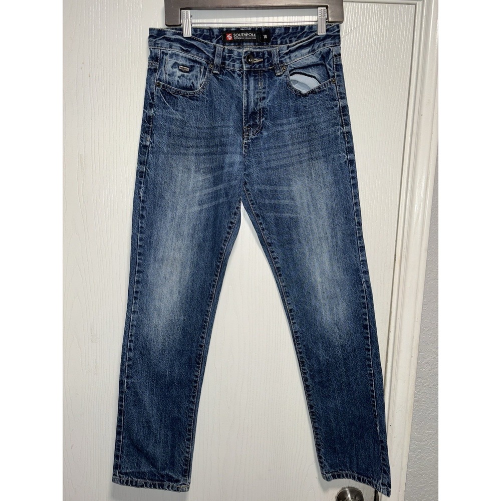 SouthPole Size 16‎ Boys Dark Jeans With Fade Y2K Boys